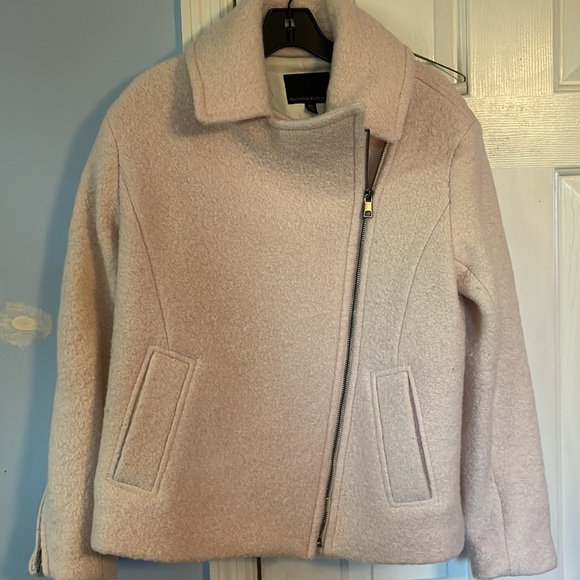 Pale pink wool banana republic coat XS - Picture 4 of 5